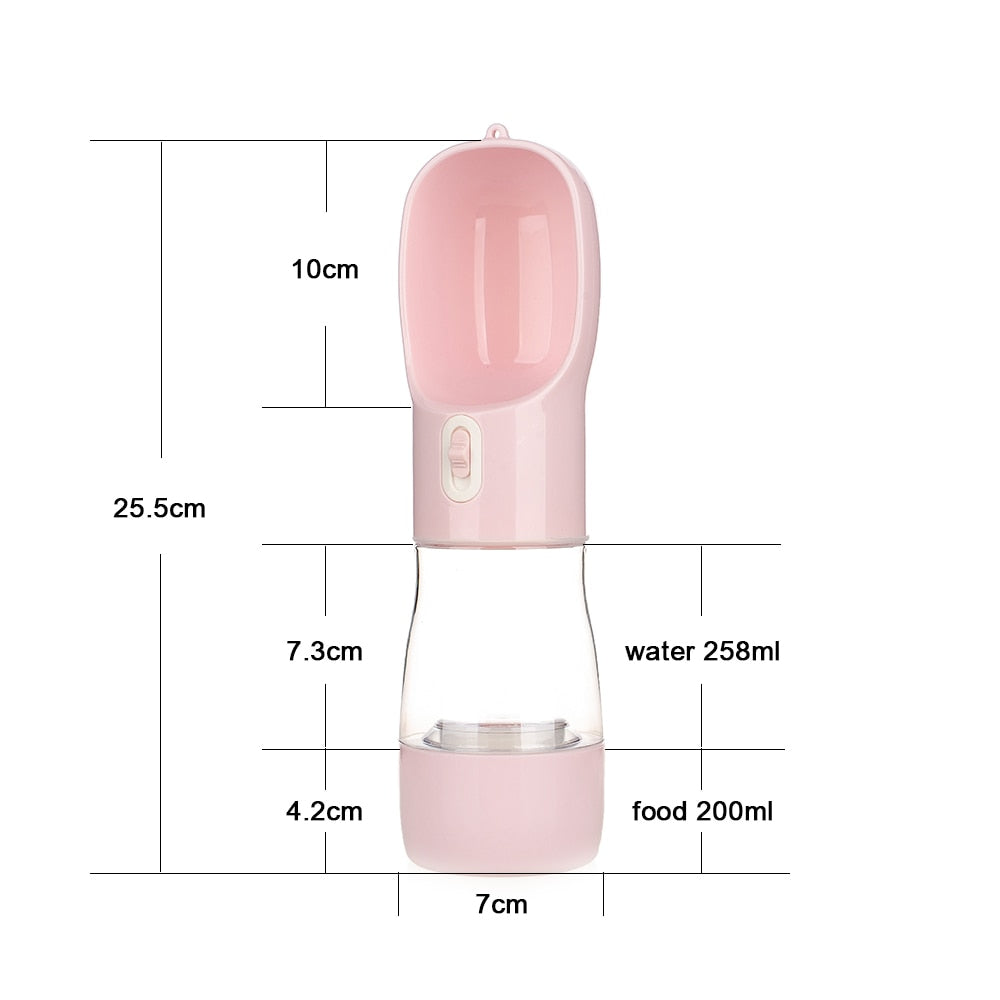 Portable Pets Feeder Outdoor Bottle