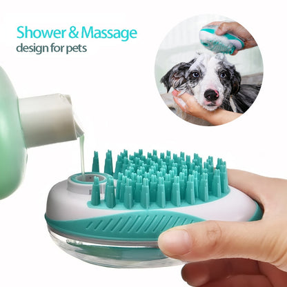 Pet Bath Brush 2-in-1