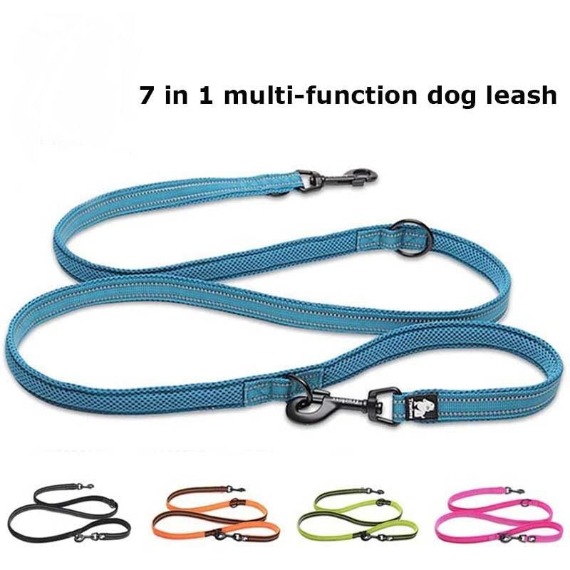 Adjustable Dog Lead 7 In 1 Multi-Function